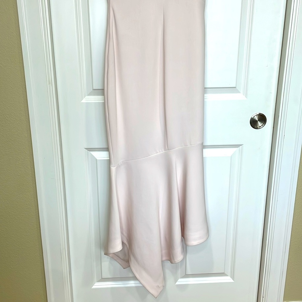 Cinq à Sept Dulcina One Shoulder Midi Formal Dress Size 6 Pink NWT Wedding Party - Picture 8 of 16